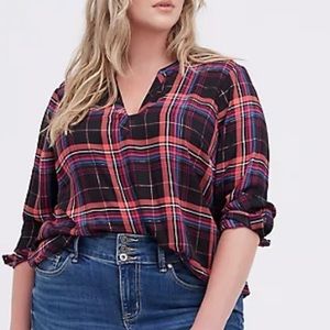 NEW Torrid plaid shirt